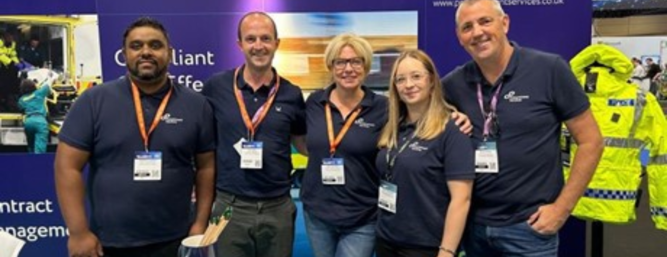 Procurement Services staff at emergency services show